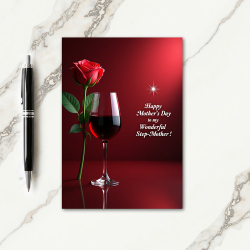 Ruby Wine Mothers Day Card