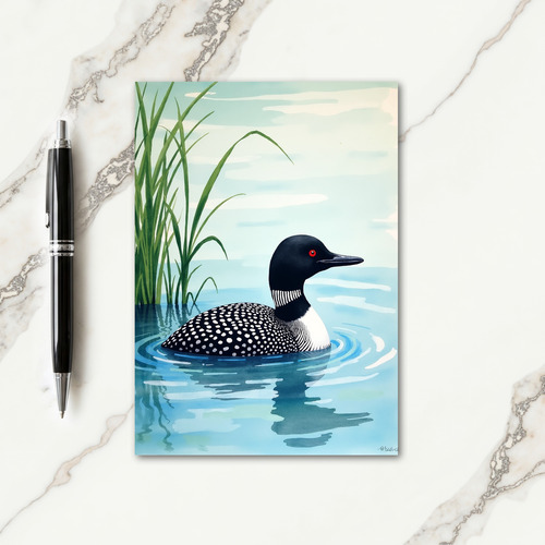 Rubyeyed Bird Fathers Day Card