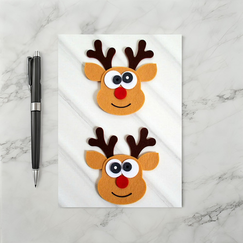 Rudolph Christmas Card