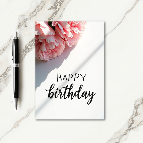 Ruffled Petal Birthday Card