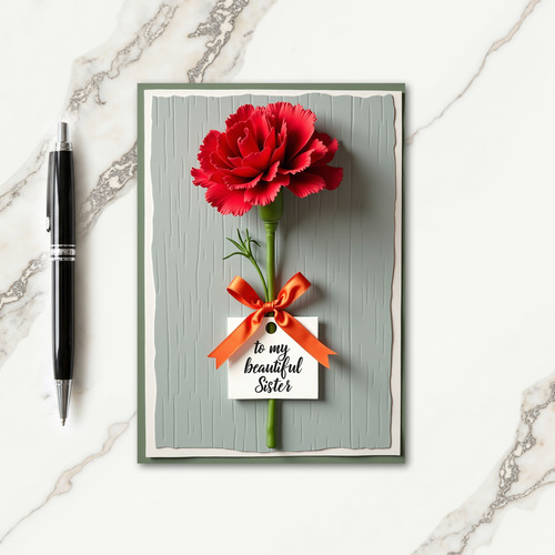 Ruffled Petals Mothers Day Card