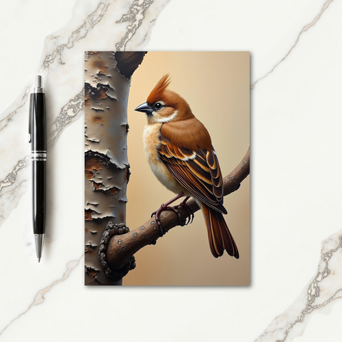 Russet Bird Fathers Day Card