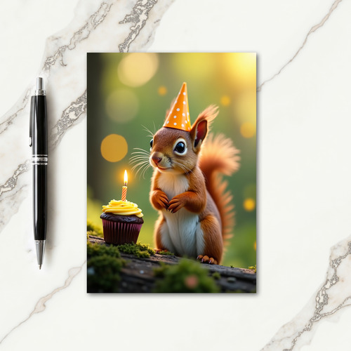 Russet Creature Birthday Card