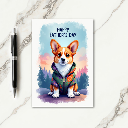Russet Dog Sweet Fathers Day Card