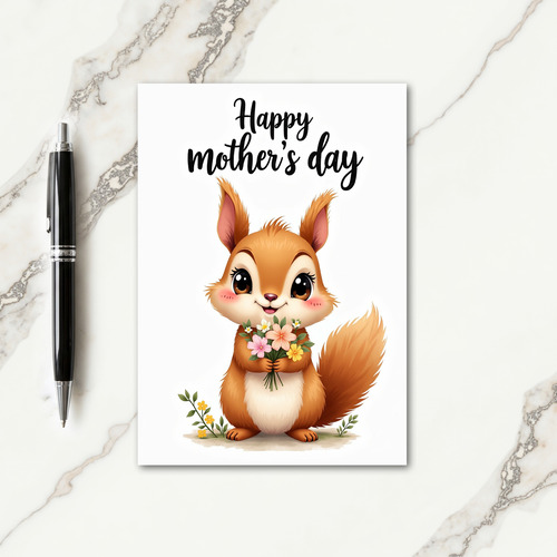 Russet Fur Mothers Day Card