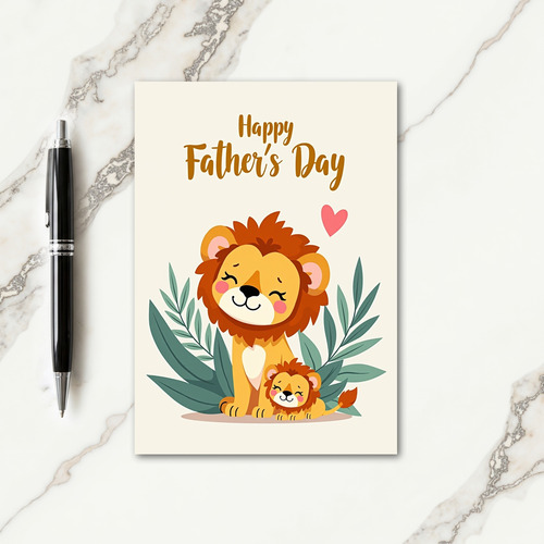 Russet Mane Fathers Day Card