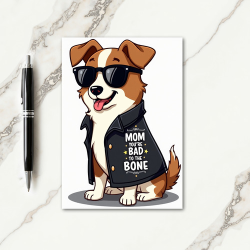 Russet Pup Mothers Day Card