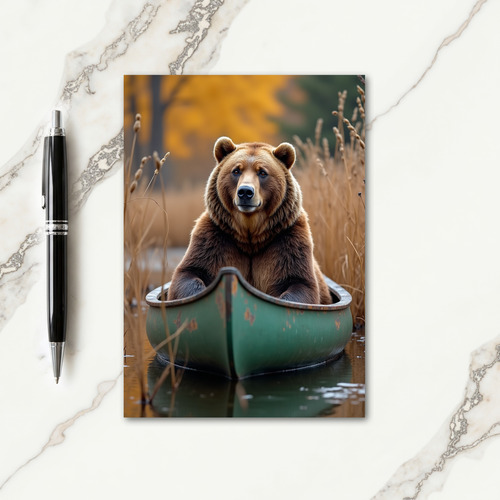 Rustic Bear Fathers Day Card