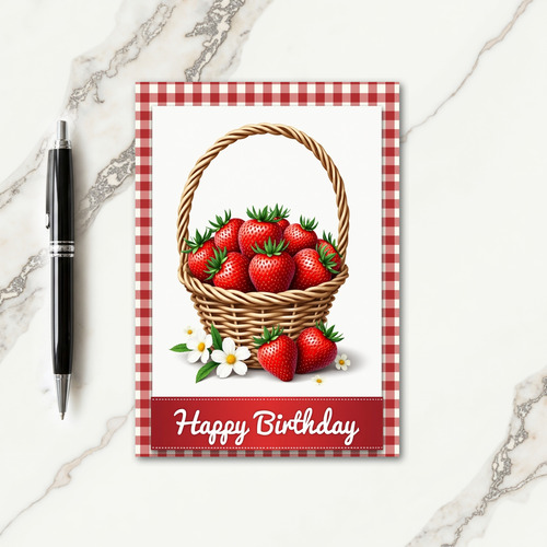 Rustic Berry Birthday Card