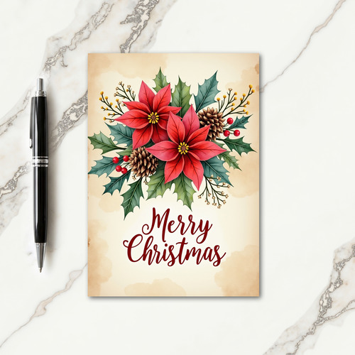 Rustic Berry Christmas Card