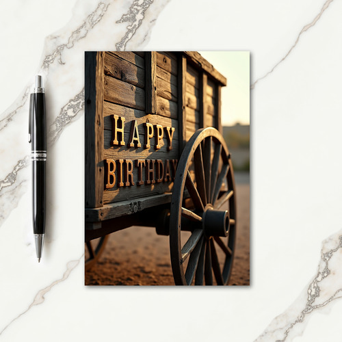 Rustic Birthday Card