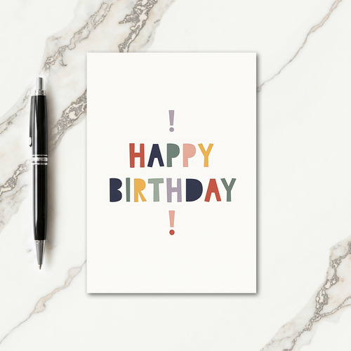 Rustic Birthday Letter Card