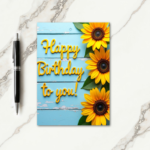 Rustic Bloom Birthday Card