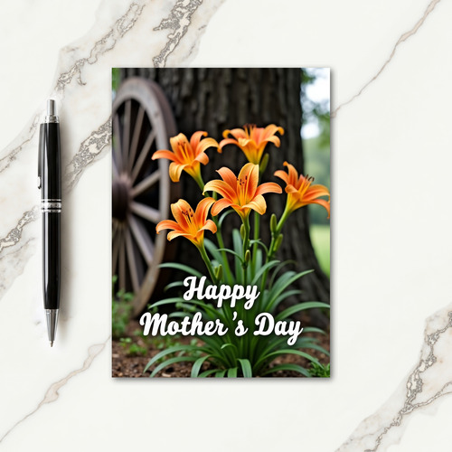 Rustic Bloom Mothers Day Card