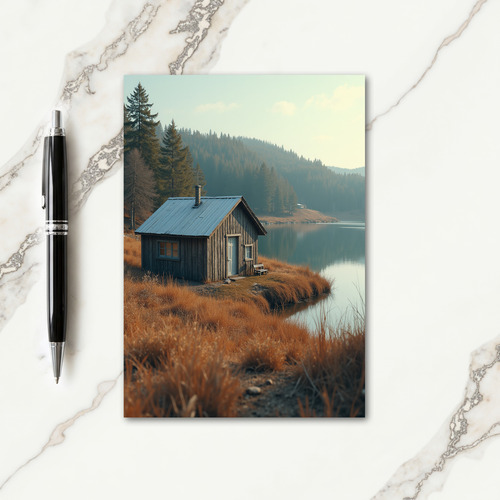 Rustic Cabin Fathers Day Card