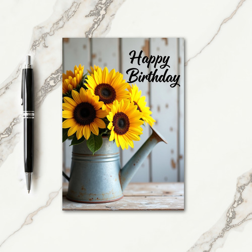 Rustic Can Birthday Card