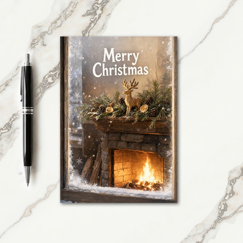 Rustic Christmas Card Designs Card