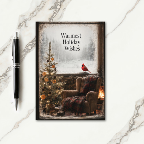 Rustic Christmas Card Templates Card