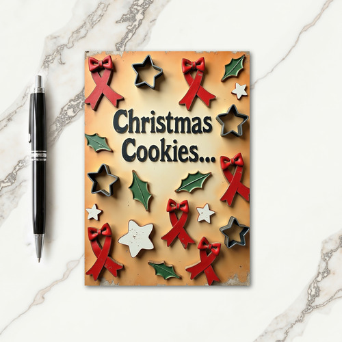 Rustic Cookie Christmas Card