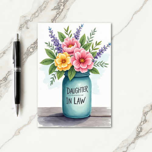 Rustic Daughter In Law Card