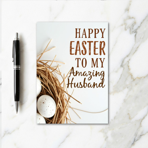 Rustic Easter Wishes Card
