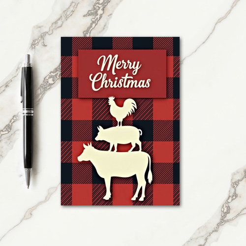 Rustic Farm Christmas Card