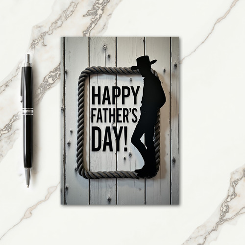 Rustic Fathers Day Art Card