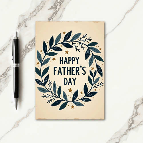 Rustic Fathers Day Card
