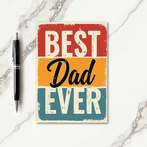 Rustic Fathers Day Design Card