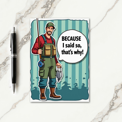 Rustic Fathers Day Figure Card