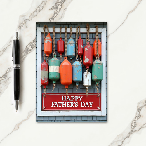 Rustic Fathers Day Floats Card