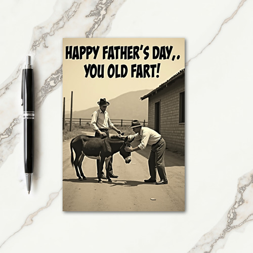 Rustic Fathers Day Greeting Card