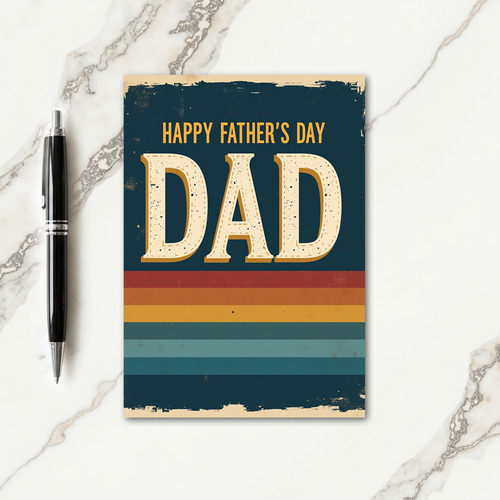 Rustic Fathers Day Letter Card