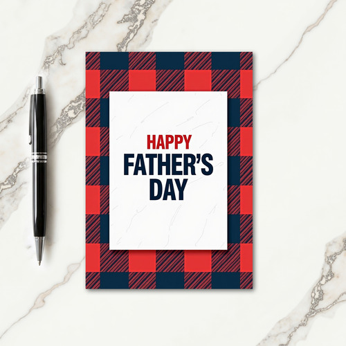 Rustic Fathers Day Message Card