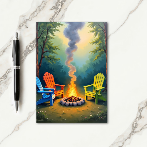 Rustic Fathers Day Night Card