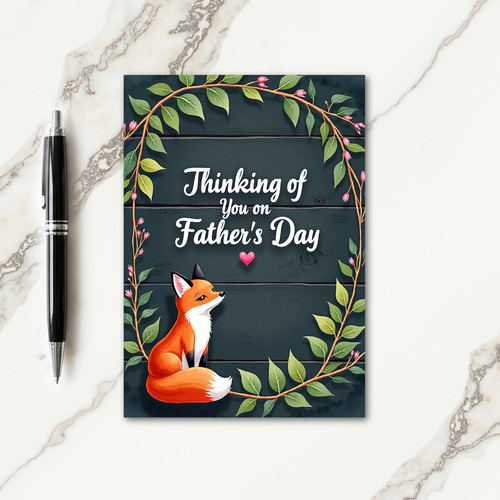Rustic Fathers Day Thoughts Card