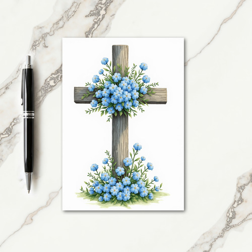 Rustic Floral Uprights Art Card