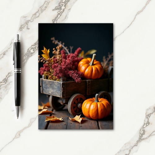 Rustic Harvest Blessings Card