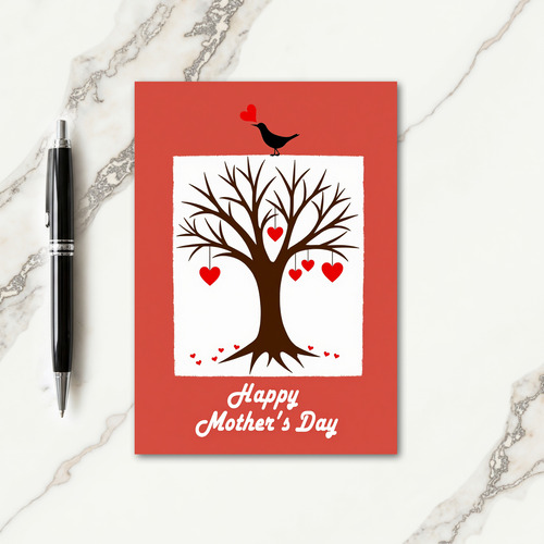 Rustic Heart Tree Love Card