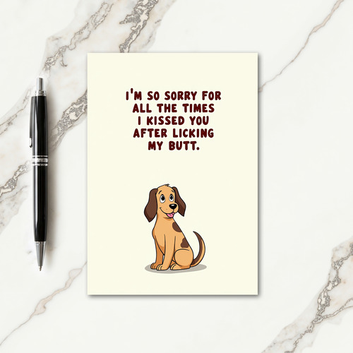 Rustic Mothers Day Apology Card