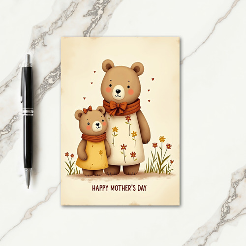 Rustic Mothers Day Art Card