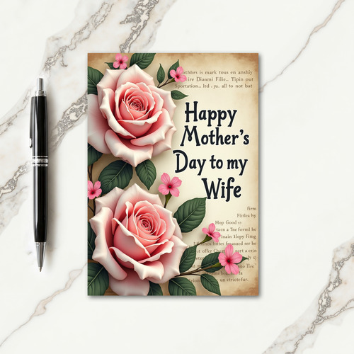 Rustic Mothers Day Charm Card