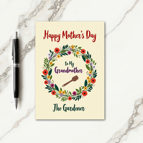 Rustic Mothers Day Garden Card
