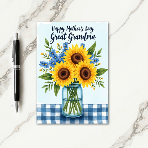 Rustic Mothers Day Jar Card