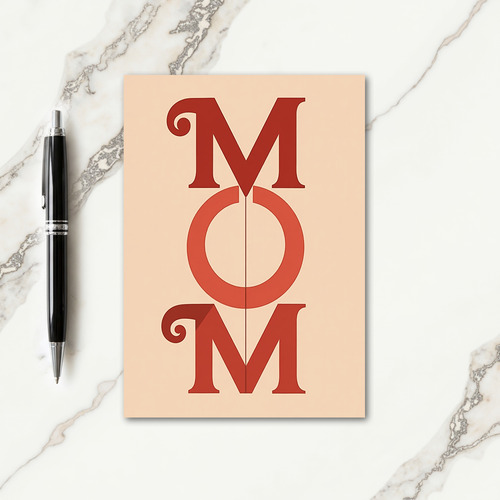 Rustic Mothers Day Letter Card