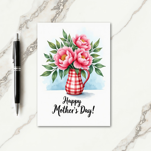 Rustic Mothers Day Pitcher Card
