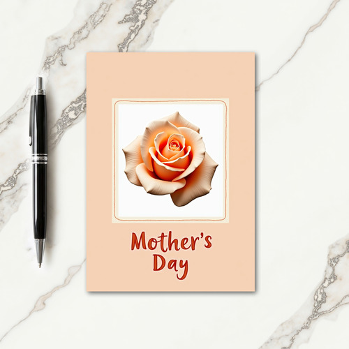 Rustic Rose Mothers Day Card