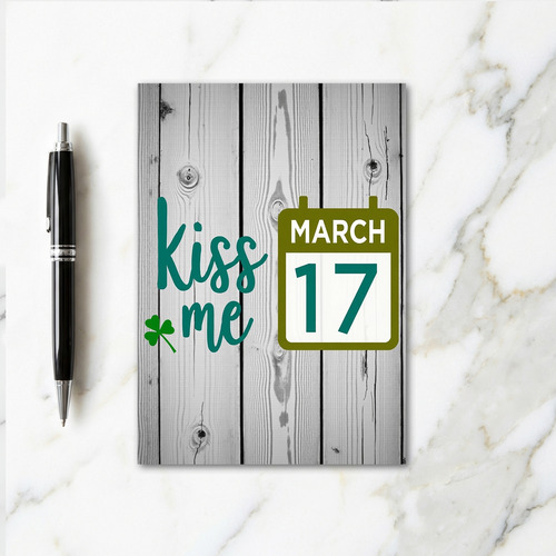 Rustic Shamrock Pattern Card