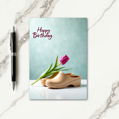 Rustic Shoe Birthday Card