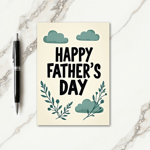 Rustic Sweet Fathers Day Card